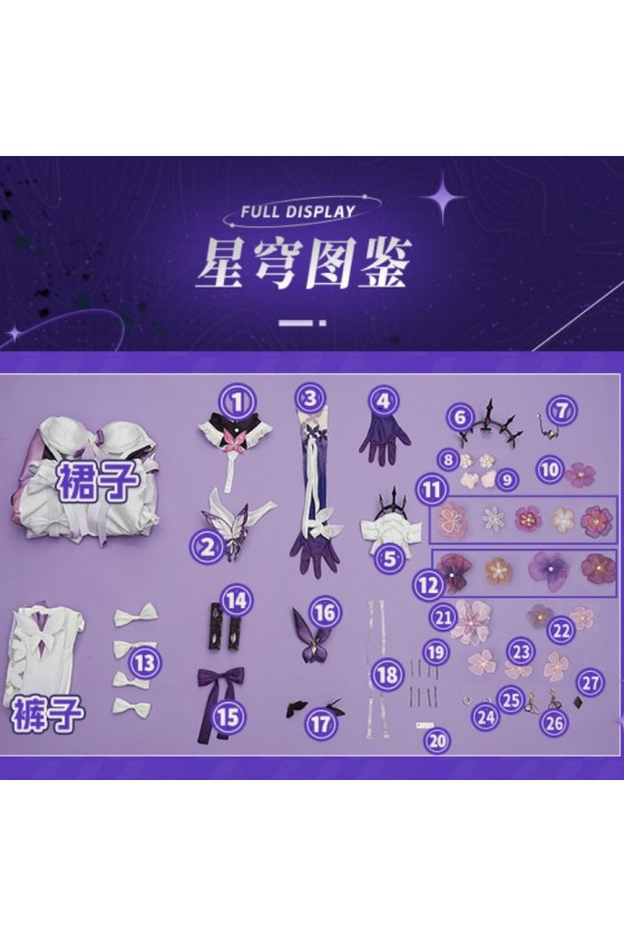1/3 Delusion Honkai Star Rail HSR Castorice Cosplay Costume
